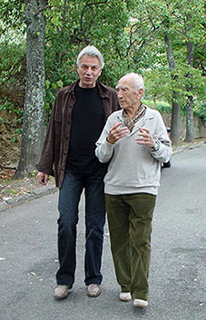 Franco Belgiorno Nettis con Mimmo Alfarone a Fiesole