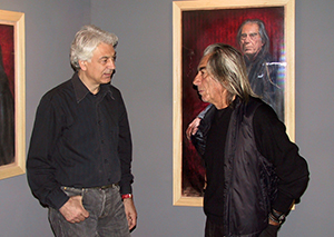 Mimmo Alfarone con Fabrizio Plessi Venezia