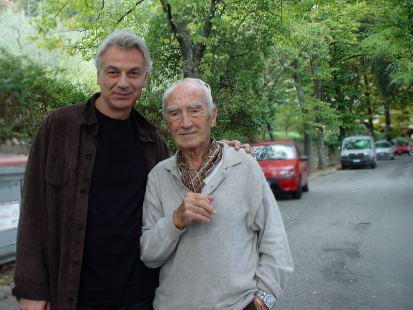 Mimmo-Alfarone-con-Franco-Belgiorno-Nettis-a-FIesole