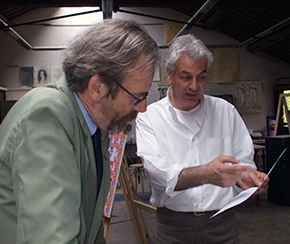 Mimmo Alfarone con Giandomenico Romanelli