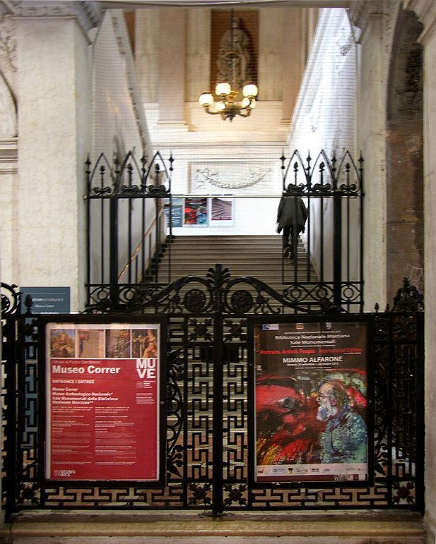 Museo Correr ingresso e scalone Ala Napoleonica Mostra di MImmo Alfarone