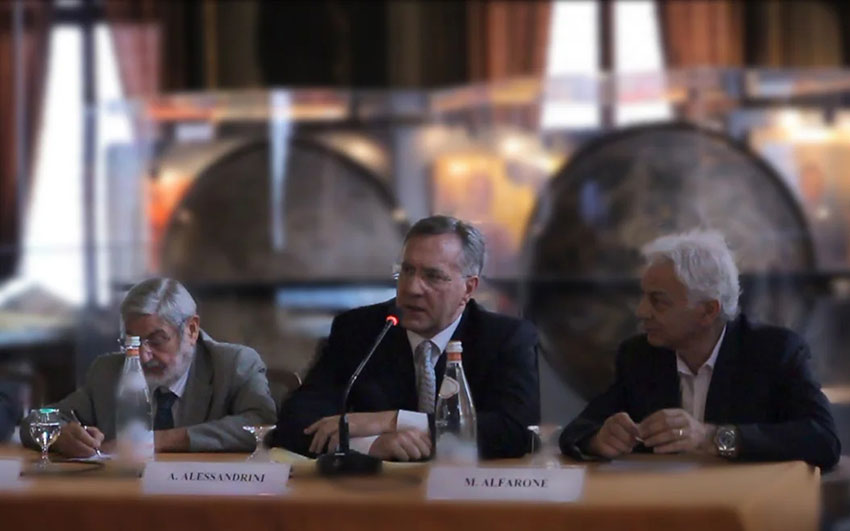 Presentazione mostra Mimmo alfarone Biblioteca Marciana Alessio Alessandrini Maurizio Messina Angelo Tabaro