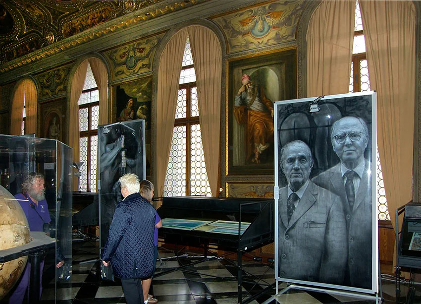 Ritratti di Gilbert-&-George by Mimmo Alfarone Biblioteca Mazionale Marciana Venezia