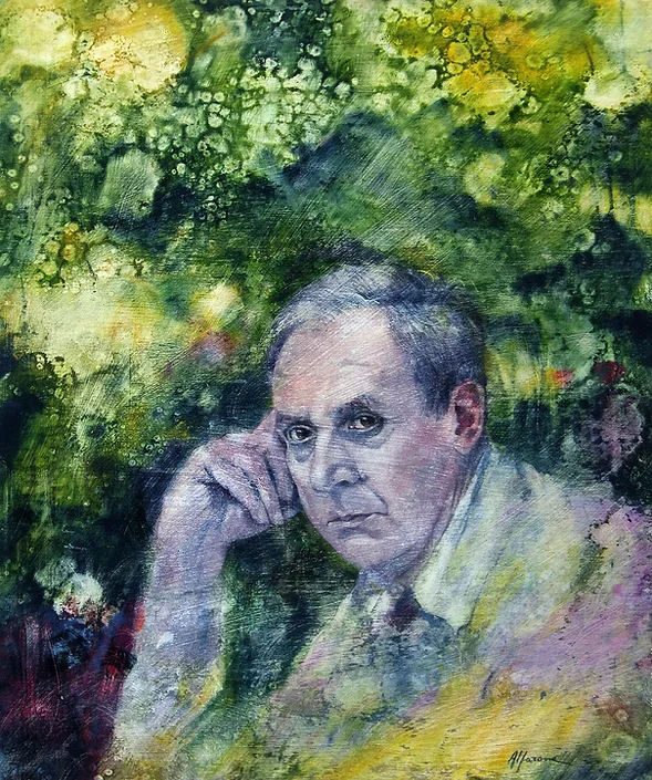 Ritratto di Alberto Sughi by Mimmo Alfarone