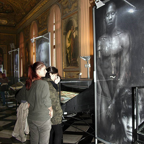 Ritratto di Ismael Ivo by  Mimmo Alfarone Biblioteca Nazionale Marciana Salone Monumentale