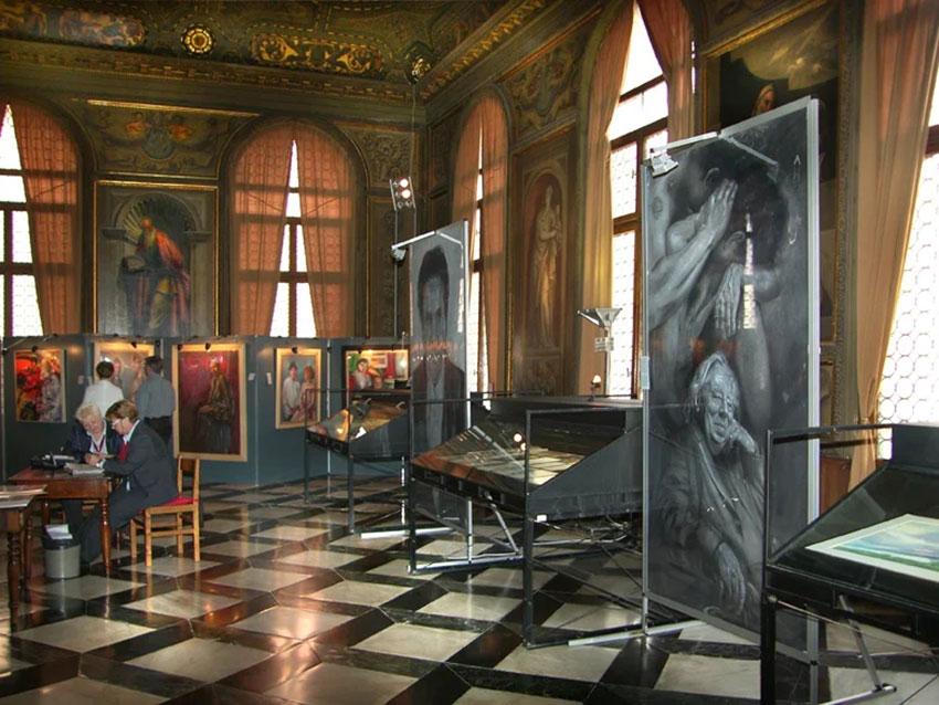 Salone Monumentale Biblioteca Nazionale Marciana mostra Mimmo Alfarone Venezia
