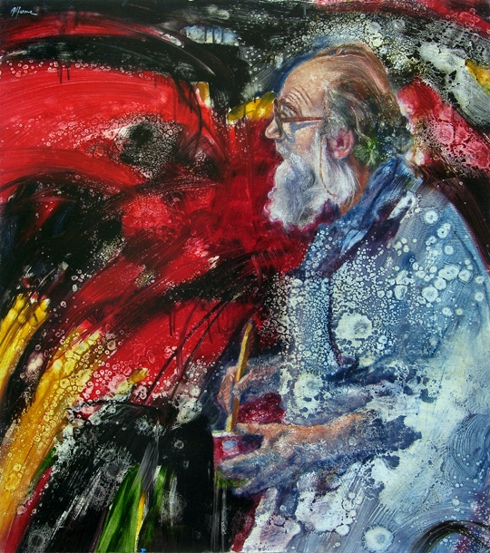 Ritratto di Emilio Vedova by Mimmo Alfarone Biblioteca Nazionale Marciana Venezia